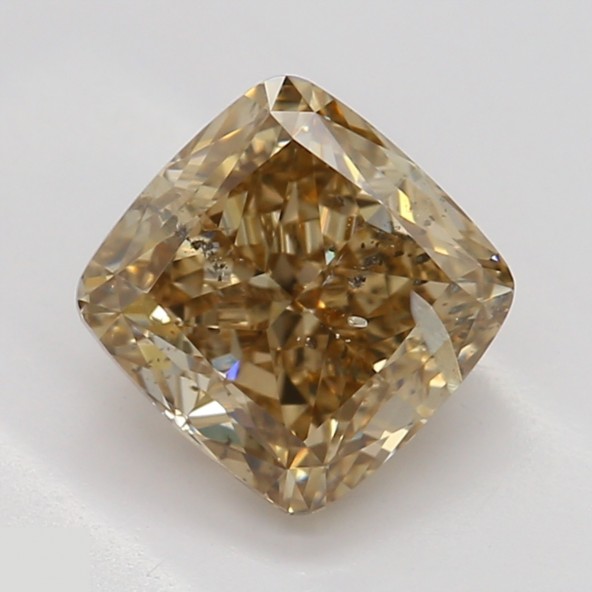 Prírodný farebný diamant s GIA certifikatom cushion fancy dark tmavo žltkasto hnedý 1.04 ct I1 6829000026_T9
