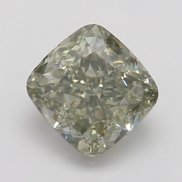 Prírodný farebný diamant s GIA certifikatom cushion fancy dark tmavo zeleno sivý 0.74 ct VS1 3851640043_S9