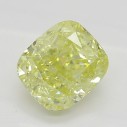 Farebný diamant cushion, fancy intense žltý, 0,71ct, GIA