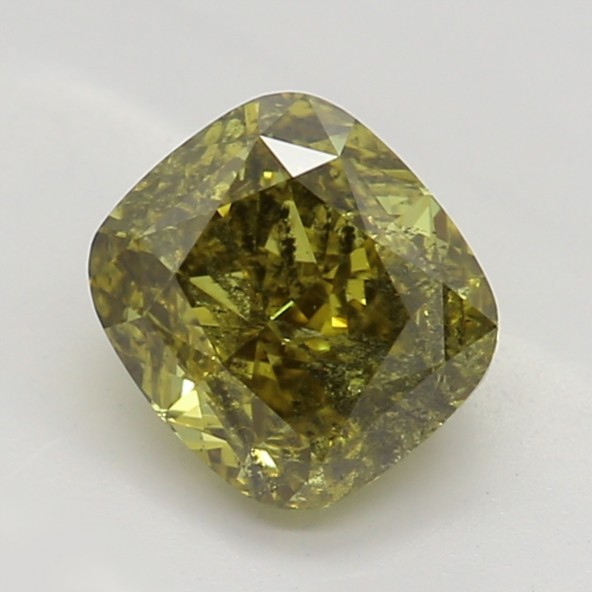 Prírodný farebný diamant s GIA certifikatom cushion fancy deep hlboko nahnedlo nazelenalo žltý 0.71 ct I2 2826360372_Y8 Prírodný farebný diamant s GIA certifikatom cushion fancy deep hlboko nahnedlo nazelenalo žltý 0.71 ct I2 2826360372_Y8