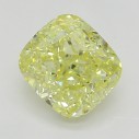Farebný diamant cushion, fancy intense žltý, 0,6ct, GIA