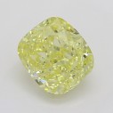 Farebný diamant cushion, fancy intense žltý, 0,55ct, GIA