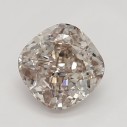 Farebný diamant cushion, fancy light ružovohnedý, 0,59ct, GIA