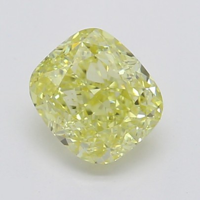 Prírodný farebný diamant s GIA certifikatom cushion fancy intense žltý 0.45 ct VVS1 3828750123_Y6