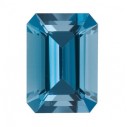 Akvamarín emerald 8 x 6 mm, AAA, Fazetovaný