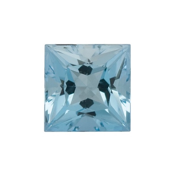 Akvamarín štvorec 5,5 x 5,5 mm 0,44ct Princess cut AKPPAAAZ-5,5