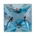 Akvamarín štvorec 3,5 x 3,5 mm, AAA, Princess cut