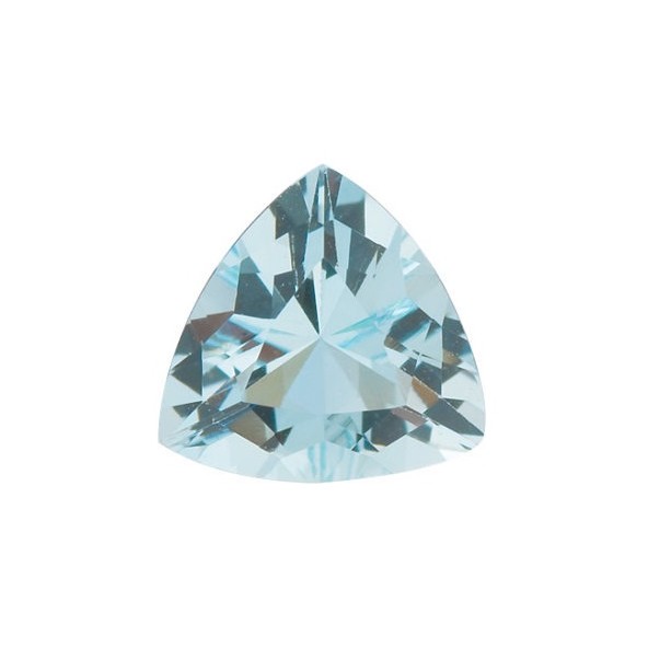 Akvamarín trillion 7 x 7 mm 1,02ct Fazetovaný AKTFAAZ-7