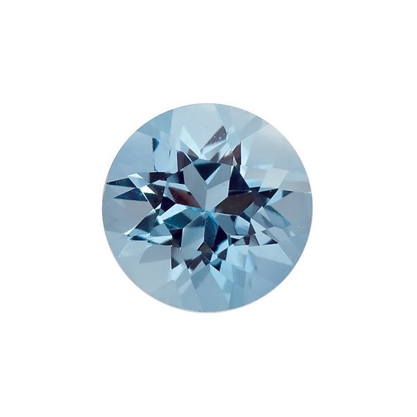 Akvamarín okrúhly 6 mm 0,79ct Fazetovaný AKRFAAAZ-6