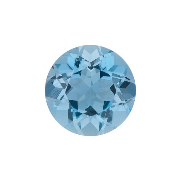 Akvamarín okrúhly 6 mm 0,79ct Fazetovaný AKRFAAAAZ-6