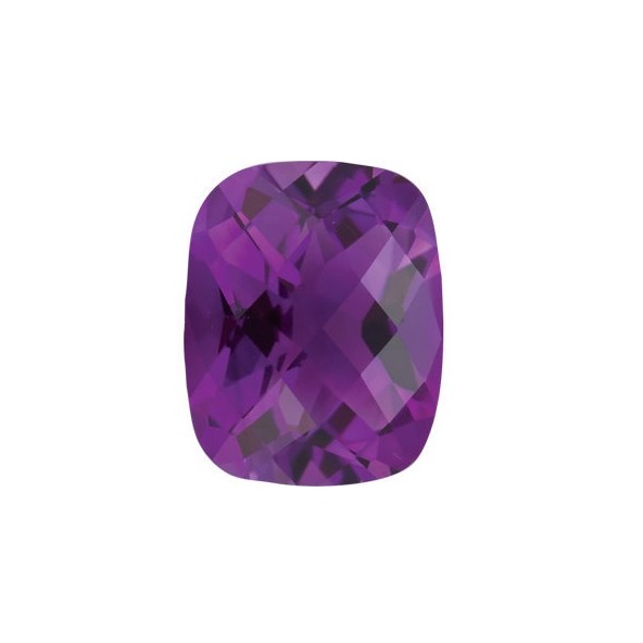 Ametyst antický cushion 8 x 6 mm 1,22ct Checkerboard cut AMUCAAPU-8