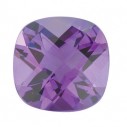 Ametyst antický štvorec 7 x 7 mm, A, Checkerboard cut