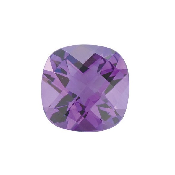 Ametyst antický štvorec 12 x 12 mm 7ct Checkerboard cut AMVCAPU-12