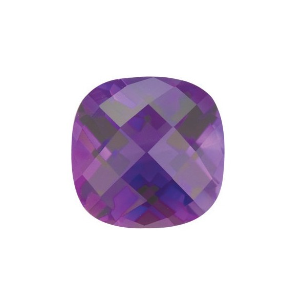 Ametyst antický štvorec 7 x 7 mm 1,45ct Checkerboard cut AMVCAAPU-7