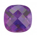 Ametyst antický štvorec 7 x 7 mm, AA, Checkerboard cut