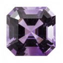 Ametyst asscher 5 x 5 mm, AA, Fazetovaný
