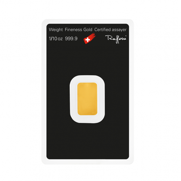 Investičná zlatá tehla 1-10 oz razená Argor Heraeus 70015 (3)