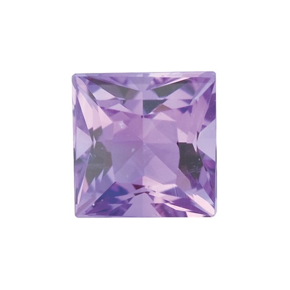 Ametyst štvorec 2 x 2 mm 0,041ct Princess cut AMPPBPU-2