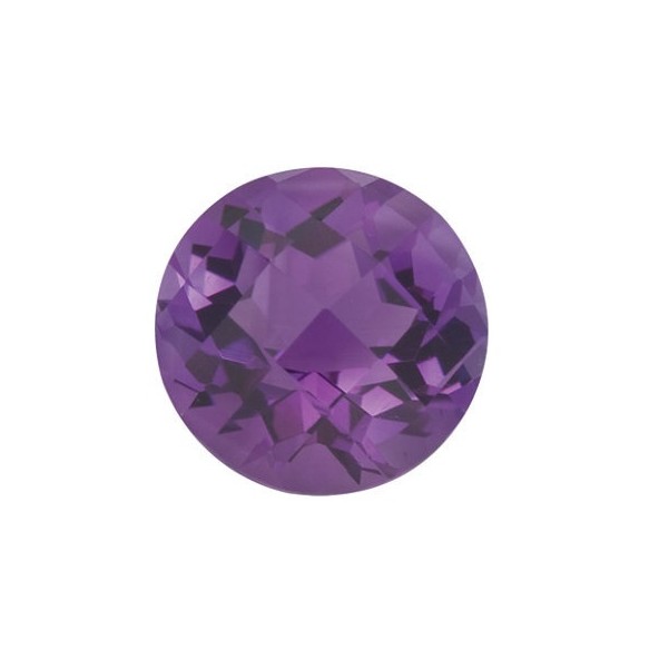 Ametyst okrúhly 7 mm 1,28ct Checkerboard cut AMRCAAPU-7