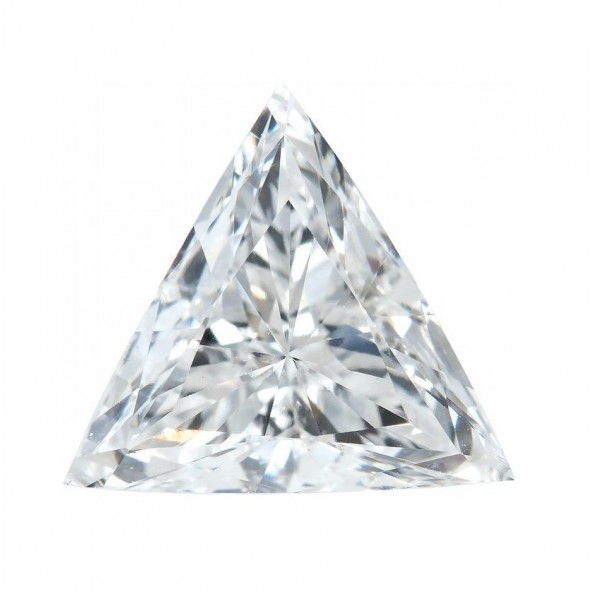 Briliant biely triangel 2,5 mm 0,06ct Fazetovaný BINFSI2G-2,5