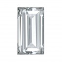 Prírodný diamant biely rovná bageta 4 x 1,5 mm 0,076ct, Fazetovaný