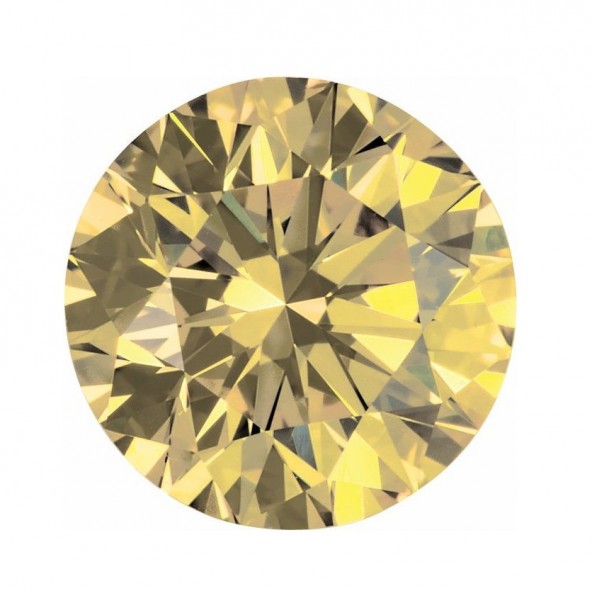 Prírodný diamant žltý okrúhly briliant 0,8 mm 0,0025ct Diamantový BIRDY10YL-0,8
