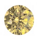 Prírodný diamant žltý okrúhly briliant 1,2 mm 0,0075ct