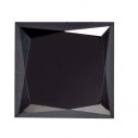 Prírodný diamant čierny štvorec 1,6 x 1,6 mm 0,045ct, Princess cut
