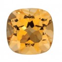 Citrín antický štvorec 6 x 6 mm, A, Fazetovaný