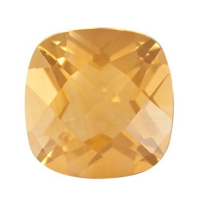 Citrín antický štvorec 12 x 12 mm 7ct Checkerboard cut CNVCAYL-12