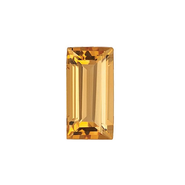 Citrín rovná bageta 6 x 3 mm 0,35ct Fazetovaný CNBFAYL-6