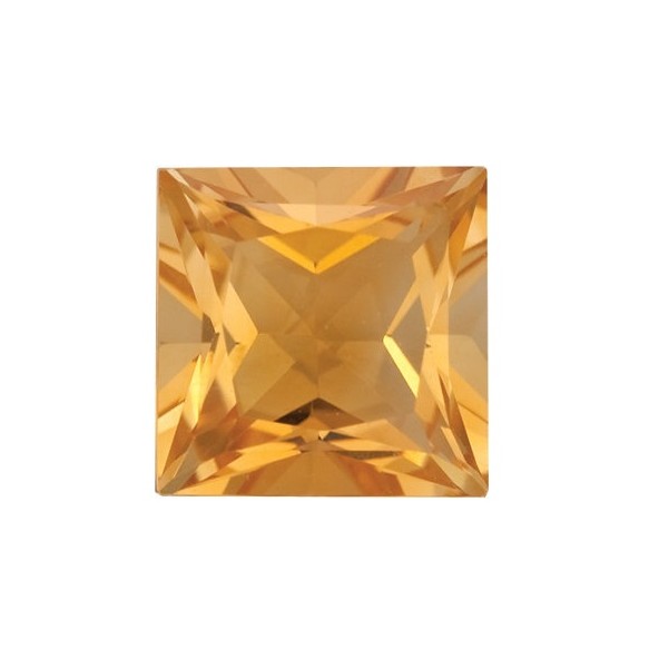 Citrín štvorec 4 x 4 mm 0,31ct Princess cut CNPPAYL-4