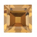 Citrín štvorec 6 x 6 mm, A, Step-cut