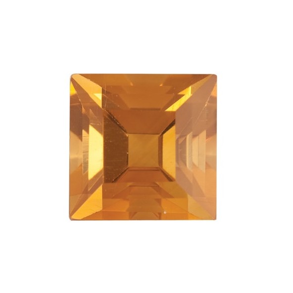 Citrín štvorec 6 x 6 mm 1,08ct Step-cut CNPSAAYL-6