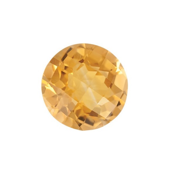 Citrín okrúhly 7 mm 1,28ct Checkerboard cut CNRCAYL-7