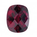 Granát rhodolit antický cushion 9 x 7 mm, AA, Checkerboard cut