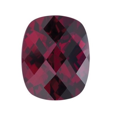 Granát rhodolit antický cushion 10 x 8 mm 3,99ct Checkerboard cut GRUCAARP-10