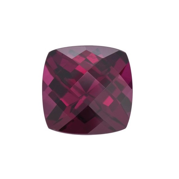 Granát rhodolit antický štvorec 7 x 7 mm 2,11ct Checkerboard cut GRVCAARP-7