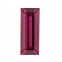 Granát rhodolit rovná bageta 4 x 2 mm, AA, Fazetovaný