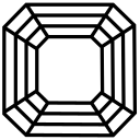 štvorcový emerald